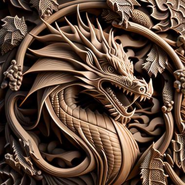 3D model dragon (STL)